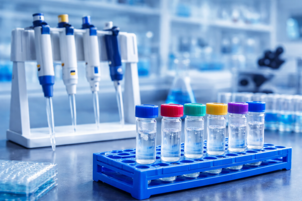Laboratory analytical testing setup for bpc-157 uk peptide purity verification