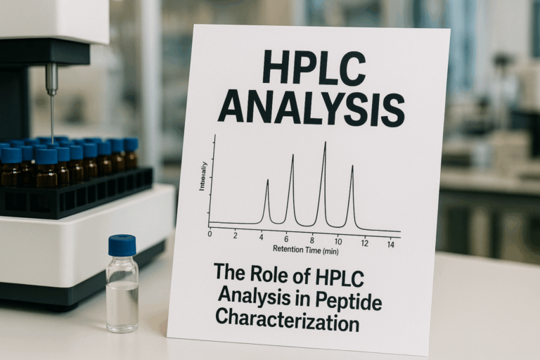 High performance liquid chromatography testing setup for retatrutide alluvi peptide purity verification