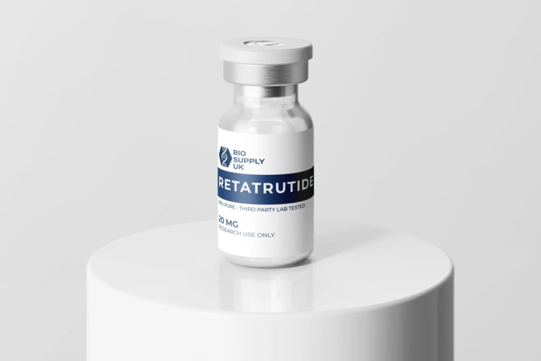 Authorized supply of retatrutide peptide uk featuring batch documented purity verification at Evolve Labs