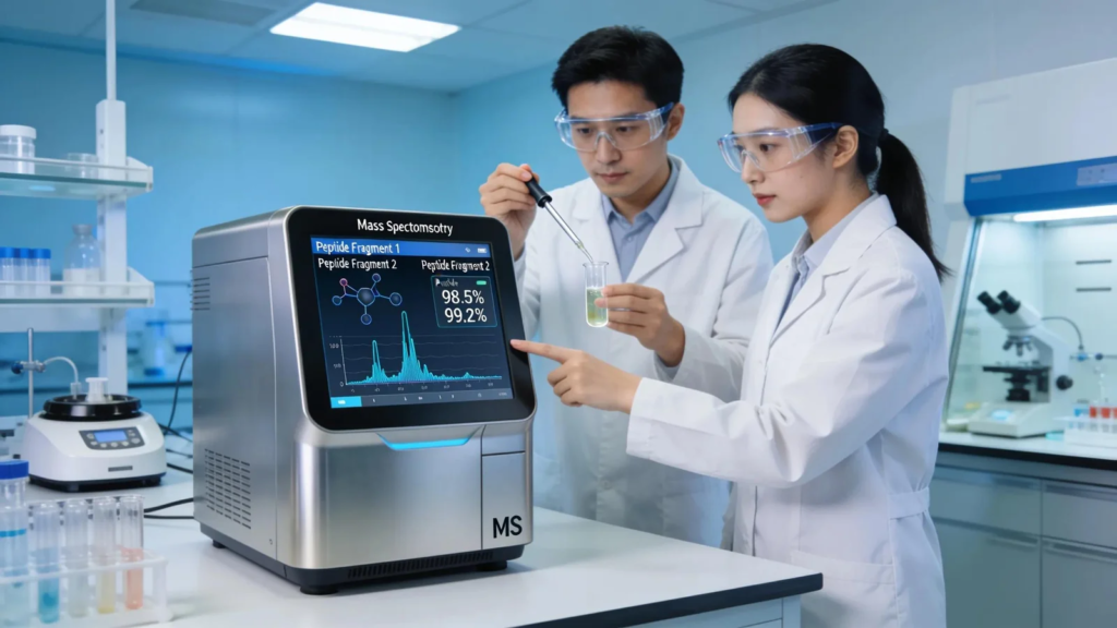 Authorized supply of retatrutide peptide uk featuring batch documented purity verification at Evolve Labs