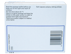 weight-loss-xenical-120mg-back Xenical 120mg Weight Loss Capsules (Branded or Generic)
